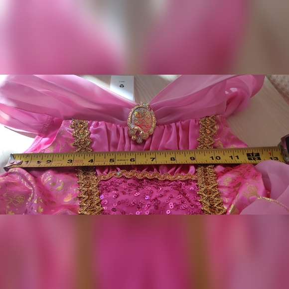 Disney Aurora Sleeping Beauty Pink  Roleplay/Dress up Costume Dress Size 5/6 - Picture 8 of 8